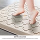 thumbnail image 4 of Juego de 2 Tapete para Cocina, Antifatiga y Acolchonados con Base Antideslizante Estriada, Alfombras Impermeables y Ergonómicas para Estar de Pie,Tapete Baño (44x75cm + 44x150cm,Beige), 4 of 7
