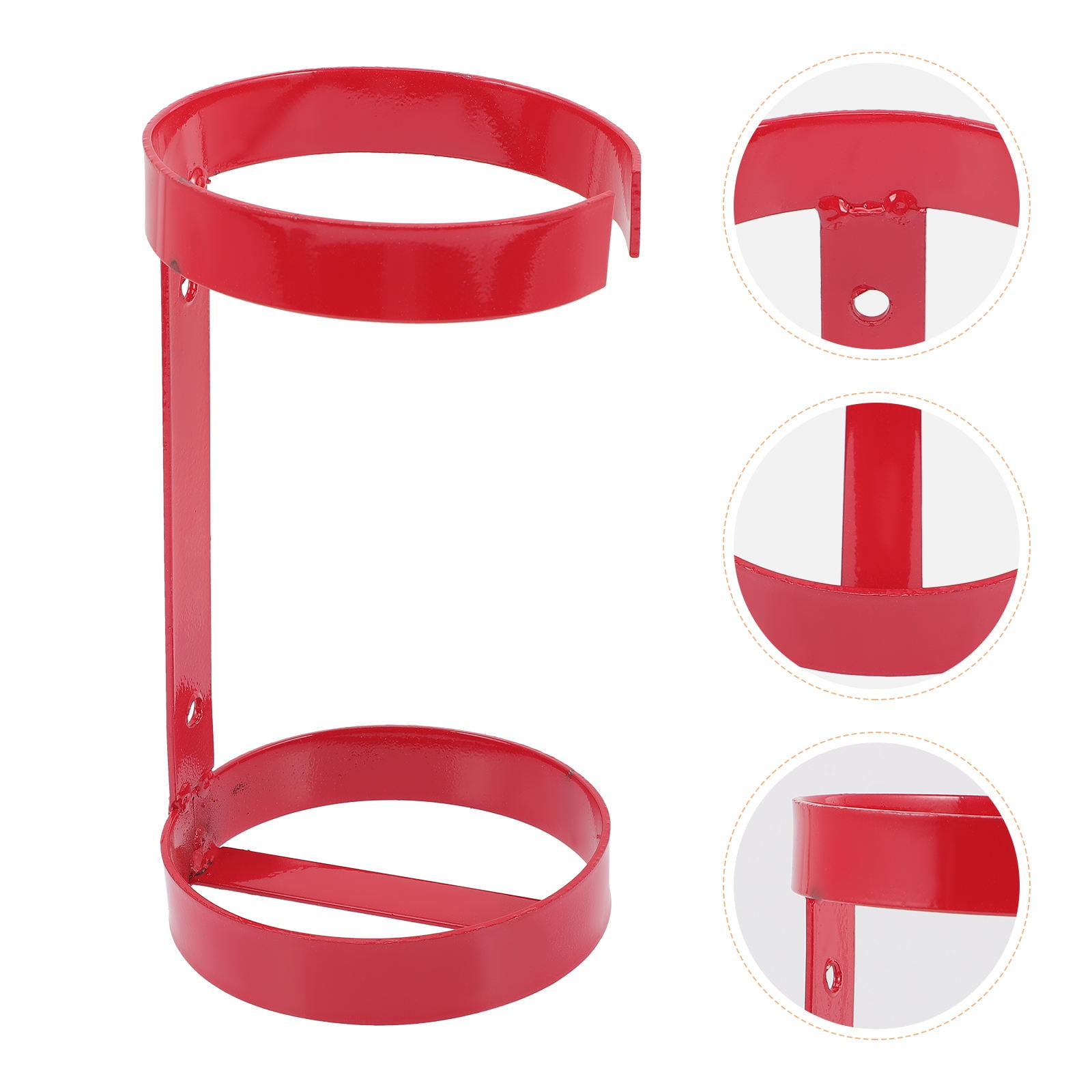 Tineasur Fire Extinguisher Wall Hook Red Metal 1Pack