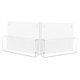 thumbnail image 4 of 2 soportes para archivos de pared colgantes, revisteros de acrílico transparente, organizador multiusos para carpetas, papeles y revistas., 4 of 8