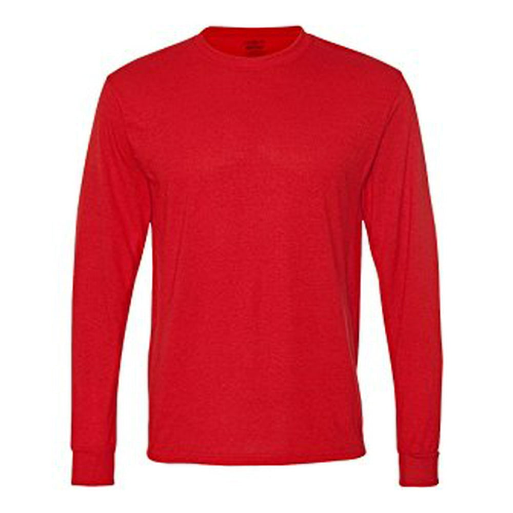 JERZEES Jerzees 21ML 100 Polyester LongSleeve TShirt