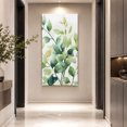 thumbnail image 3 of Canvas Wall Art, Watercolor Botanical Green Framed Canvas Prints for Bedroom Dining Room, Eucalyptus Leaves Oversized Gallery Wrapped Wall Decor for Home Office, Gifts, 20"x40" Ship Next Day, 3 of 9