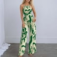 thumbnail image 2 of Zszcpp One Piece Jumpsuits For Women Beach Wear Wide Leg Refreshing Loose Fit Zebra Print Trendy Thin Rompers Playsuit Casual Trousers, 2 of 5