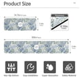 thumbnail image 3 of Yayeee Faucet Mat for Kitchen Sink 30" Diatomite Long Splash Guard Pad, Blue Hydrangeas Pattern, 2 Pack, 3 of 7