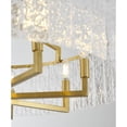 thumbnail image 6 of Design Living 8-Light Brass Chandelier With Clear Rippled Glass, 6 of 6