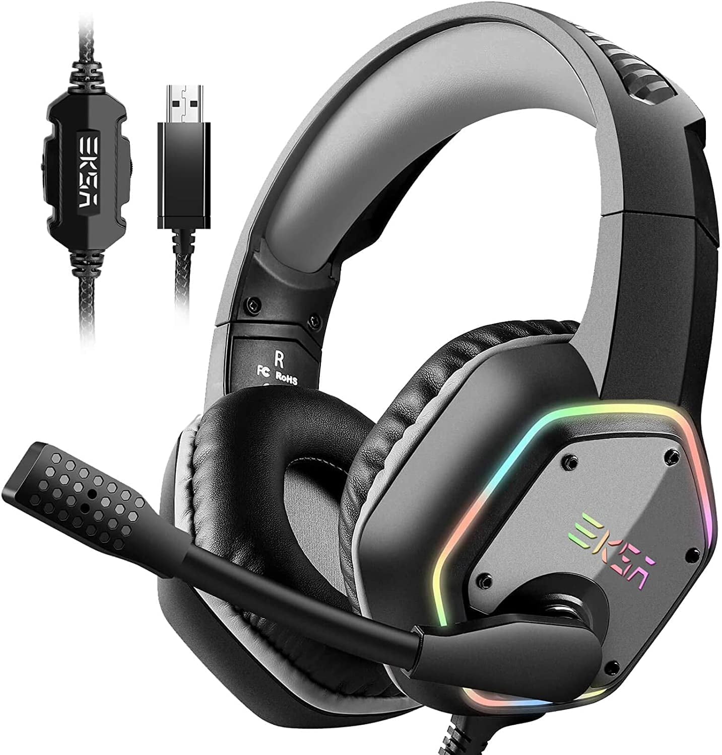 HyperX Cloud III Wired Gaming Headset, Angled 53mm Drivers, DTS