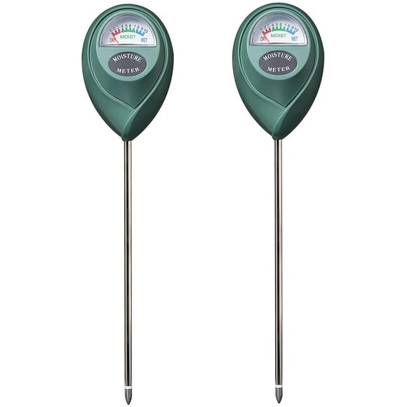 Soil Moisture Test Sensor Meter Water Monitor, Hygrometer for Gardening, Farming Planting,Black,No Batteries Required