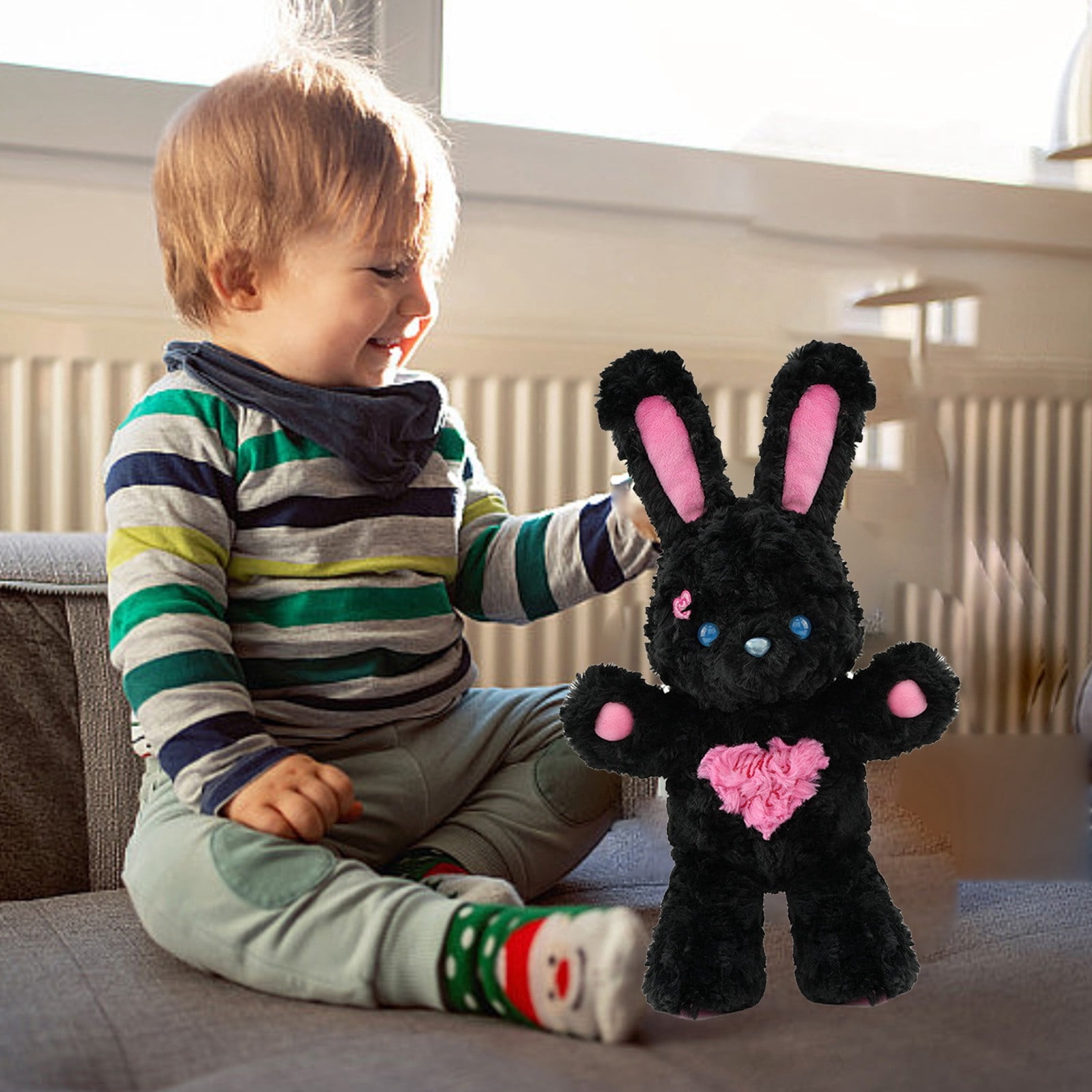 Adorable Rabbit Toy for Kids Collectors and Cozy Home Soft Huggable Cute Stuffed Animal