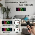 thumbnail image 3 of Reloj de pared digital HAITANG de 16.2 pulgadas con temperatura y fecha, 3 of 8