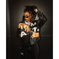 thumbnail image 3 of Chaqueta con estampado de letras coloridas de estilo callejero europeo y americano para mujer, sudadera con capucha informal con cremallera estilo hip hop gótico Y2k Harajuku, 3 of 6