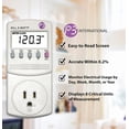 thumbnail image 2 of Paquete de 3 monitores de consumo de electricidad P3 P4400 Kill A Watt, 115 V, 2 of 9