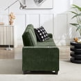 thumbnail image 2 of S-HOME 83.86" 3-Seater Corduroy Sofa in Modern Design Perfect for Living Room Bedroom Office，Green, 2 of 12