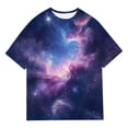 thumbnail image 4 of Shadoumai Girl Shirts Letter Print Round Neck Short Sleeve T Shirt Trendy Blouse Tops T Shirts for Boys and Girls, 4 of 4