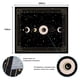 thumbnail image 2 of Tapiz de fases lunares, constelación misteriosa, cielo estrellado, cartas del tarot, colgante de pared, arte de pared estético retro astrológico para dormitorio, sala de estar, negro, 200 x, 2 of 5