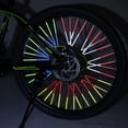 thumbnail image 3 of Graflsoa High-Visibility Bicycle Spoke Reflectors - 24pcs Multicolor Reflective Safety Sticks for Enhanced Night Riding, ABS Tube with Reflective Film, 75mm Length, Easy Installation for Bike Wheels, 3 of 6