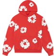 thumbnail image 1 of Sudadera con capucha a juego con estampado de flores, sudadera con capucha holgada para hombres y mujeres, traje de sudadera para hombres, 1 of 5