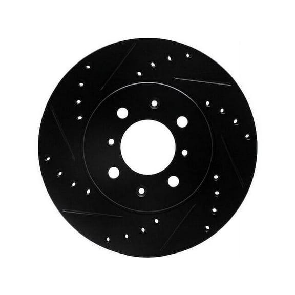 Front Left Brake Rotor - Compatible with 2007 - 2014 Honda Fit GAS 2008 2009 2010 2011 2012 2013