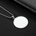 thumbnail image 2 of HOOUN Mens Tibetan Buddhist Amulet Pendant Necklace Stainless Steel Jewelry Mantra, 2 of 8