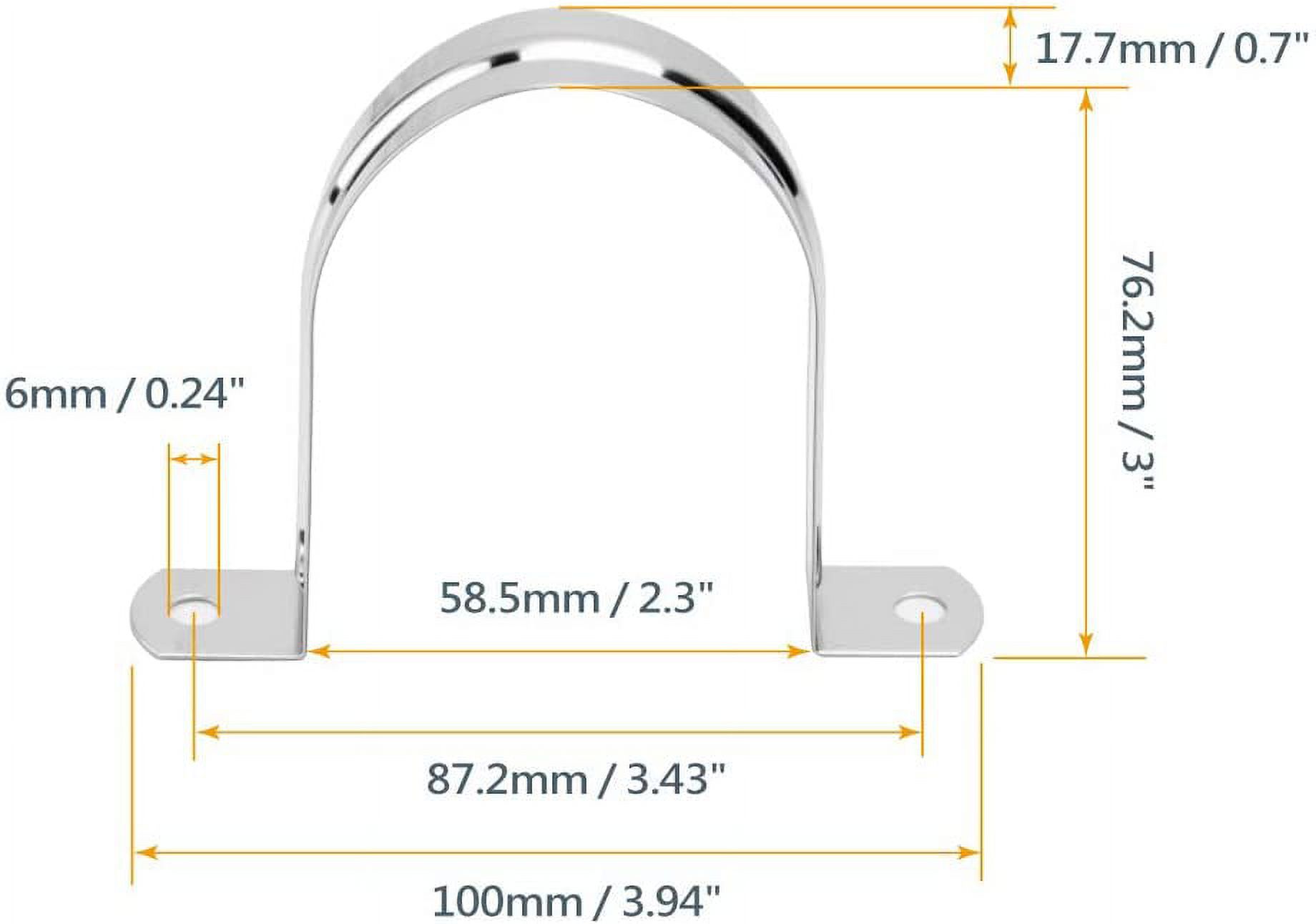 POWERTEC 10PK 2-1/2 in. Stainless Steel Hose Hangers with Self Tapping Drywall Anchors and Screws (70264-P2)