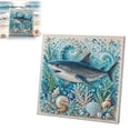 thumbnail image 2 of Ocean Marine Theme 5D Diamond Painting Kit Sea Animal DIY Rhinestone Art Set for Adults & Kids Dolphin Octopus Turtle Shark Diamond Craft Decor - 7.87" x 7.87", 2 of 3