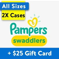Buy 2 of Pampers Swaddlers Diapers, Get $25 Gift Card at Walmart