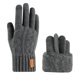 thumbnail image 2 of Guantes de invierno para mujer, de punto, de terciopelo de doble capa, gruesos y cálidos, imprescindibles para el invierno., 2 of 3