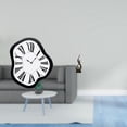 thumbnail image 2 of Reloj de pared con escultura de acrílico fundido, figura de llama creativa única, arte moderno, resina distorsionada, recuerdo para sala de estar, esc, 2 of 8