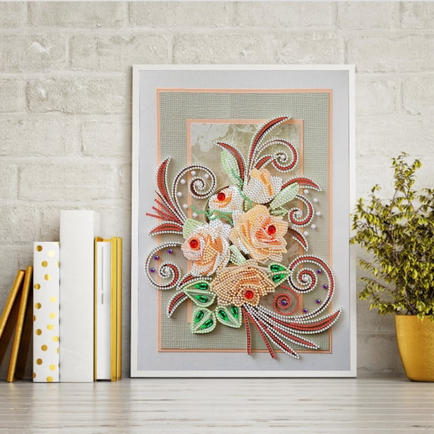 Cuadros Decorativos 5D Flor Mosaico Diamante Pintura Dibujo Parcial Forma Especial Taladro Craft Kit Ndcxsfigh Nuevos Originales