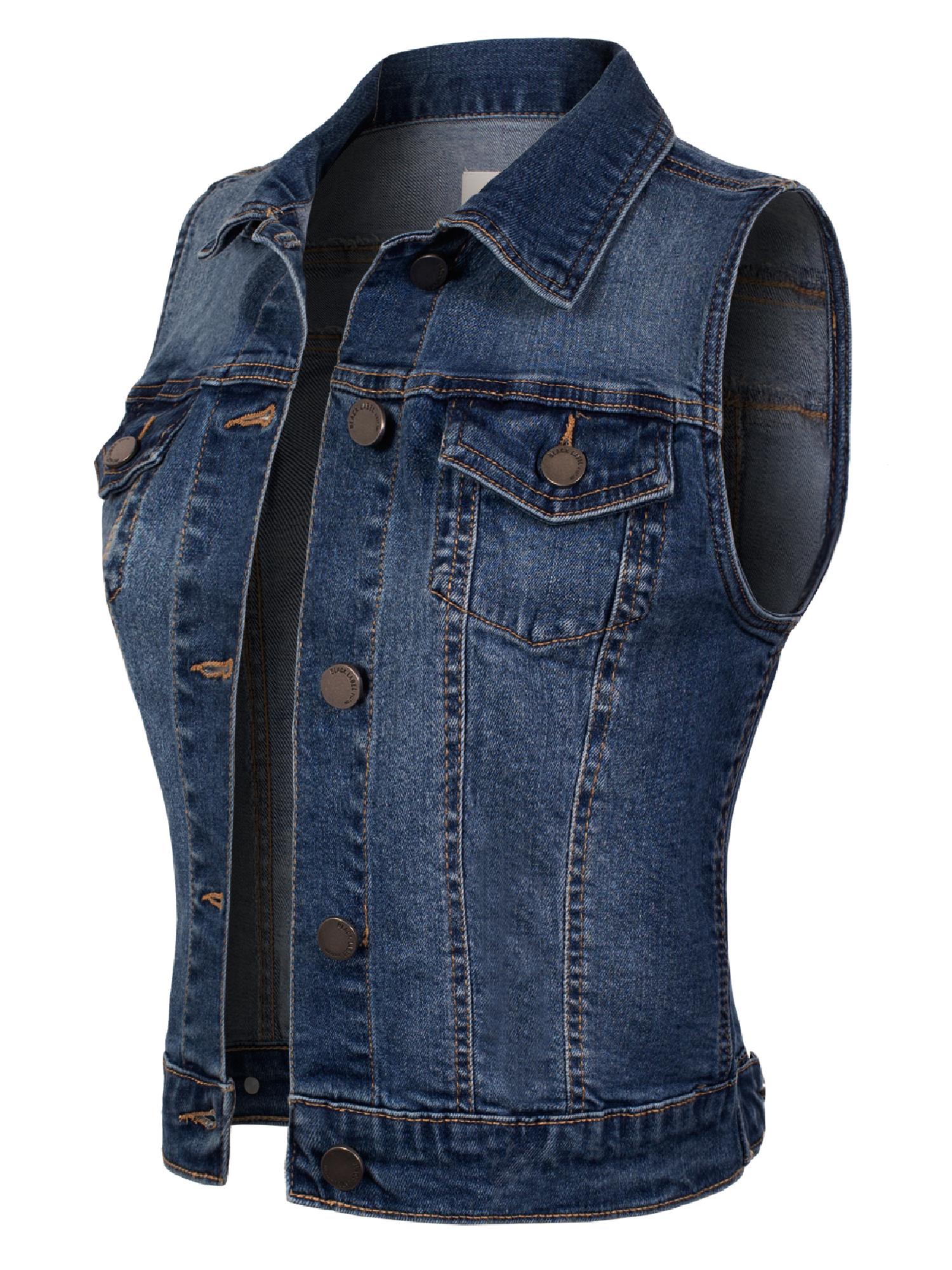 denim jacket with vest