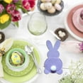 thumbnail image 3 of Herrnalise Easter Bunny Utensil Cutlery Holders Pouch Bags Felt Silverware Holder Bag 5.9 x 3.15 Inch Utensil Sleeve for Knife Forks Easter Table Decoration Wedding Birthday Party 4 Pc, 3 of 9