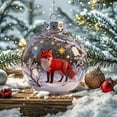 thumbnail image 3 of WKSCLPAI Christmas Crystal Ornament 3D Animal Glass Crystal Ball Decorations Crystal Ornaments for Christmas Tree, Sparkling Star Accents, Holiday Gifts, Room Decor(Red Fox, 1PC), 3 of 7