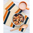 thumbnail image 3 of Orange Blue Stripe Kitchen Dish Towels for Drying Dishes Set of 3, Minimalist Farmhouse Stripes Waffle Weave Microfiber Hand Tea Bathroom Towels Quick Dry & Absorbent Towel 12x12, 3 of 7
