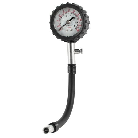 Durable 0-100lb 0-7bar Release Button Tire Tyre Pressure Gauge for Motorcycle Auto Car