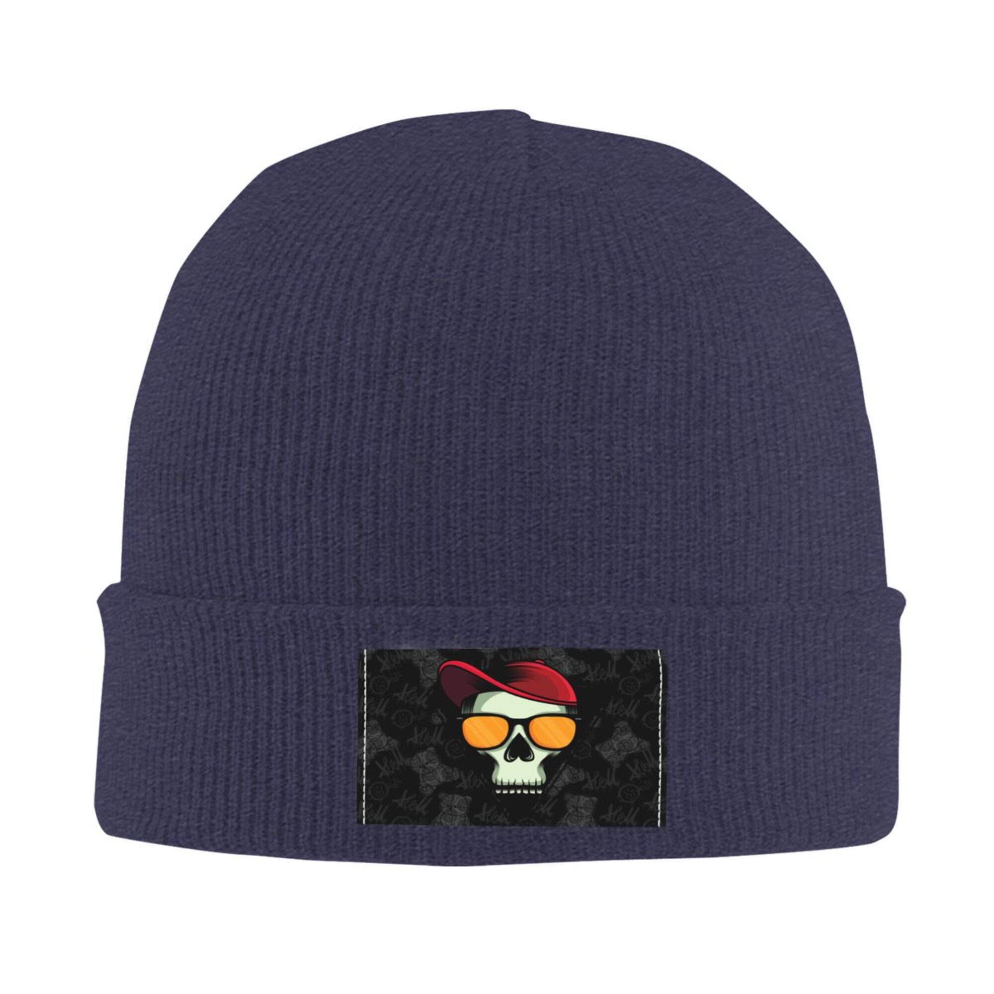 帽子 skull full face beanie Halloween Pullover Beanie Full Face Yellow Skull face mask
