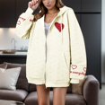 thumbnail image 2 of Cardigan Jacquard pour Femme à Capuche 2024 Automne Chandail Décontracté Confortable pour Tous les Jours, 2 of 5