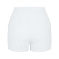 thumbnail image 3 of Abcnature Plus Size Shorts, Womens Athletic Shorts, Women Casual Summer Elastic Waist Sports Loose Solid Short, Comfy Beach Shorts, Yoga Pants, Cycling Sport Shorts White L, 3 of 4