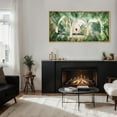 thumbnail image 4 of IDEA4WALL Extra Large Framed Canvas Print Wall Art Tranquil Archway Garden View Lush Tropical Foliage Artwork Nature Wilderness Antique Fine Art Decor Multicolor for Home Decoration - 60"x30", 4 of 5