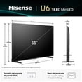 thumbnail image 3 of TV Hisense 55 pulgadas 55U6QV Miniled Google 4K, 3 of 9
