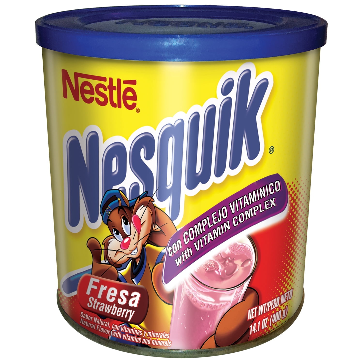 Nestle Nesquik Strawberry Flavor Powder Drink Mix, 14.1 oz