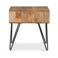 thumbnail image 4 of Simpli Home Hunter SOLID MANGO WOOD Metal 22 " W Square Industrial End Side Table in Natural, 4 of 4