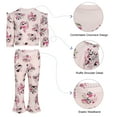 thumbnail image 5 of Disney Clothes Baby Girls 2-Piece Fleece Outfit – Minnie Mouse Long Sleeve Ruffle Top and Matching Pants Set (12M–24M), 5 of 8