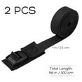 thumbnail image 5 of Monyance Bike Rack Straps Kayak Straps Tie Downs - Heavy Duty Lashing Straps for Roof Racks (2Pcs)(118.11X0.98X0.08Inches), 5 of 10