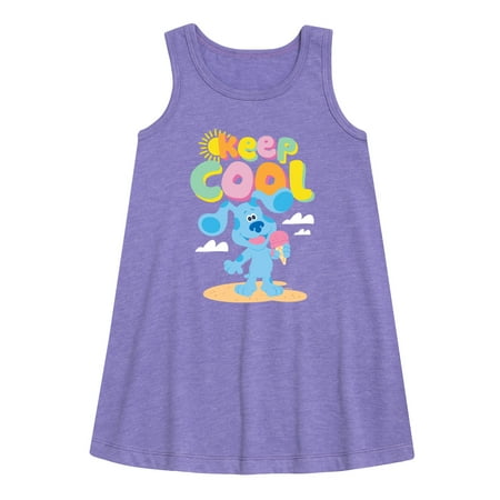

Blue s Clues & You! - Keep Cool - Eat Ice Cream - Toddler & Youth Girls A-line Dress