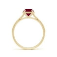 thumbnail image 2 of ANGARA Natural 1 ct Ruby Twist Rope Split Shank Ring in 14K Yellow Gold for Women (Size-6mm) | July Birthstone, Birthday, Anniversary, Jewelry Gift for Women | Natural Ruby Ring, 2 of 9