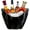 Black, variant on Ice Bucket Clear Acrylic 8 Liter Plastic Tub For Drinks and Parties, Food Grade, Holds 5 Full-Sized Bottles and Ice 1