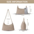 thumbnail image 3 of Bolsa de playa GOLDTIMO para mujer tejida en paja, color beige, 3 of 6