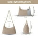 thumbnail image 3 of Bolsa de playa GOLDTIMO para mujer tejida en paja, color beige, 3 of 6