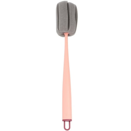 

Sponge Cup Brush 1Pc Wall-mounted Sponge Cup Brush Mug Brush Dead-zone Free Brush Long Brush for Kitchenwares (Pink)