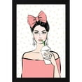 thumbnail image 2 of Martina Pavlova 13x18 Black Modern Wood Framed Wall Art Titled - Bows and Drinks, 2 of 6