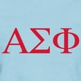 thumbnail image 3 of CafePress - Alpha Sigma Phi Greek Letters Cardinal T Shirt - Women's Classic T-Shirt, 3 of 4