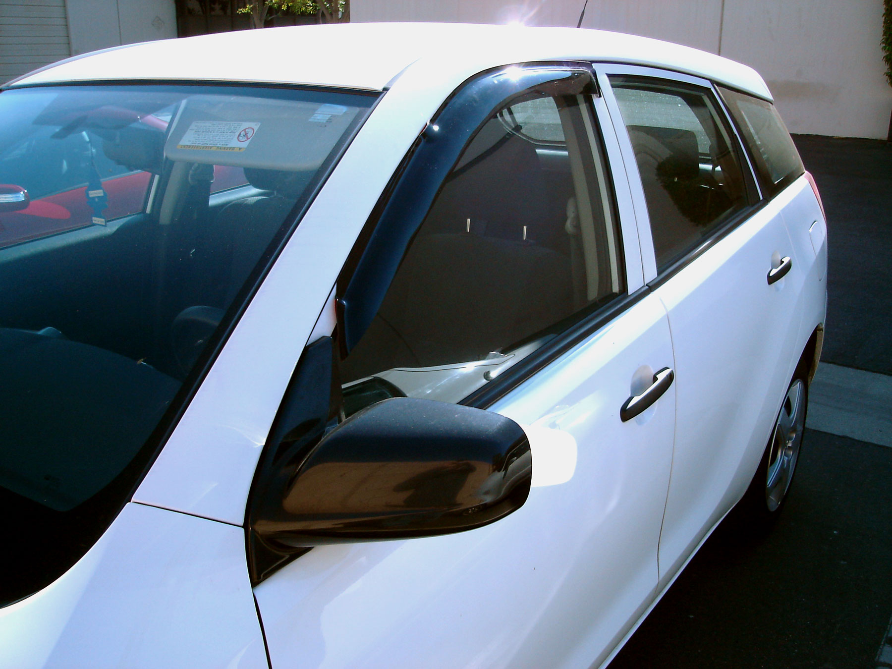 Outside Mount Rain Guards Visor Sun roof 5pcs Chevrolet Malibu 2004-2007 4 Door